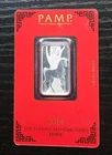 2014 PAMP Suisse Lunar Year Of Horse 10 Gram .999 Fine Silver Bar - Sealed Assay