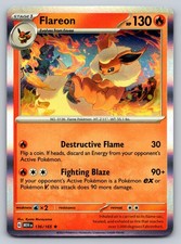 Carta Pokemon Flareon 136/165 Holo Rara SV: Scarlatto e Viola 151 - NM