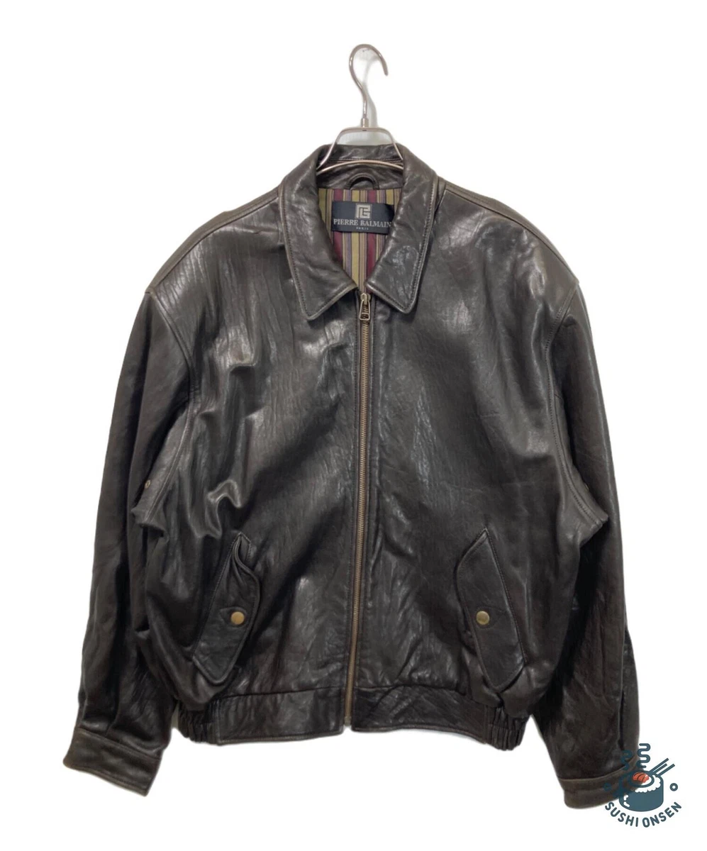 90's BALMAIN vintage Leather Jacket バルマン 90's BALMAIN vintage Leather Jacket バルマン
