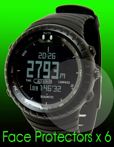 Suunto Core All Black Military watch face protectors x 6