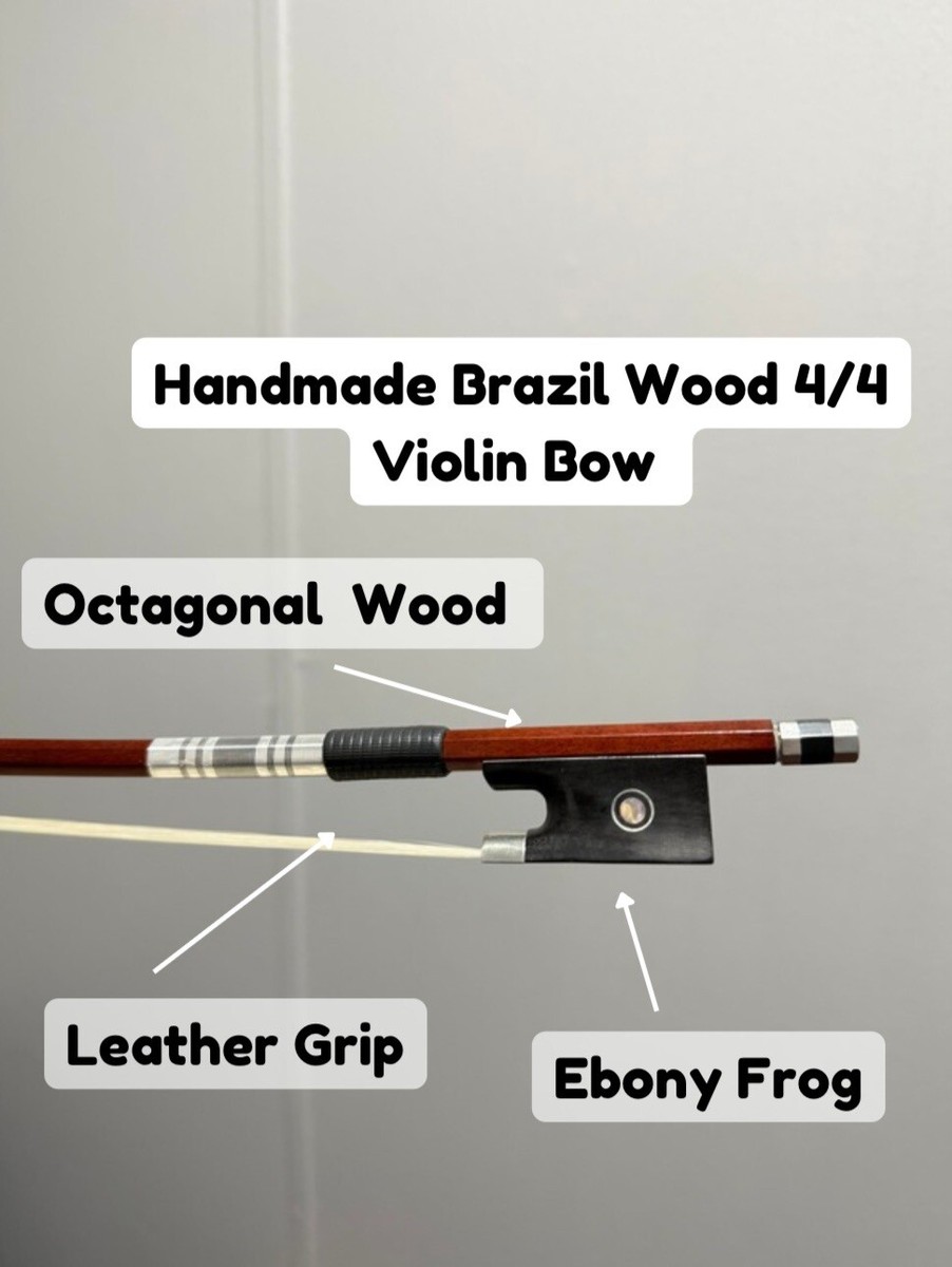 NEW Brazil Wood 4/4 Violin Bow | eBay