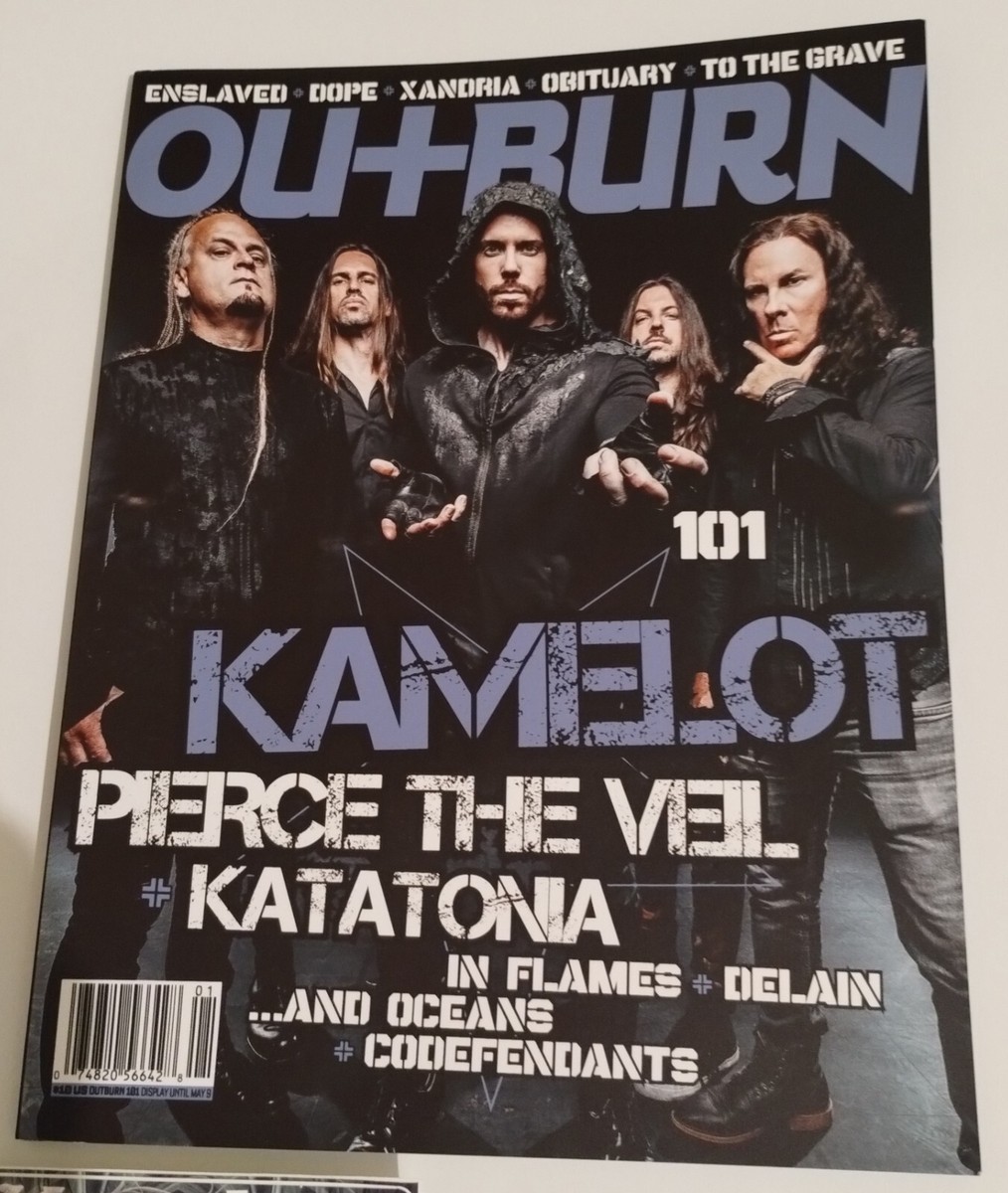 KAMELOT SIGNED PHOTO GUITAR PICK STICKER MAGAZINE THE KAMELOT SIGNED PHOTO GUITAR PICK STICKER MAGAZINE THE
