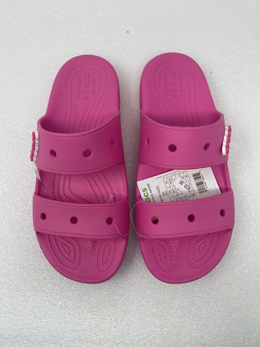 Crocs Classic Sandal Pink Mens 15 Two Strap Slide Summer Comfort 206761-6UB NEW Crocs Classic Crocs Sandals – ShopCGX main image 2