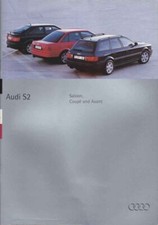 Catalogue Brochure Audi S2 / Avant / Coupé S2 01/1994 Anglais / english