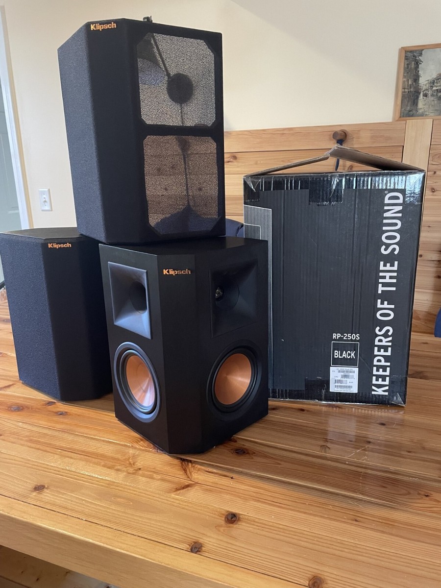 Klipsch RP-250S-BLK Black Surround Sound Speaker (Pair)
