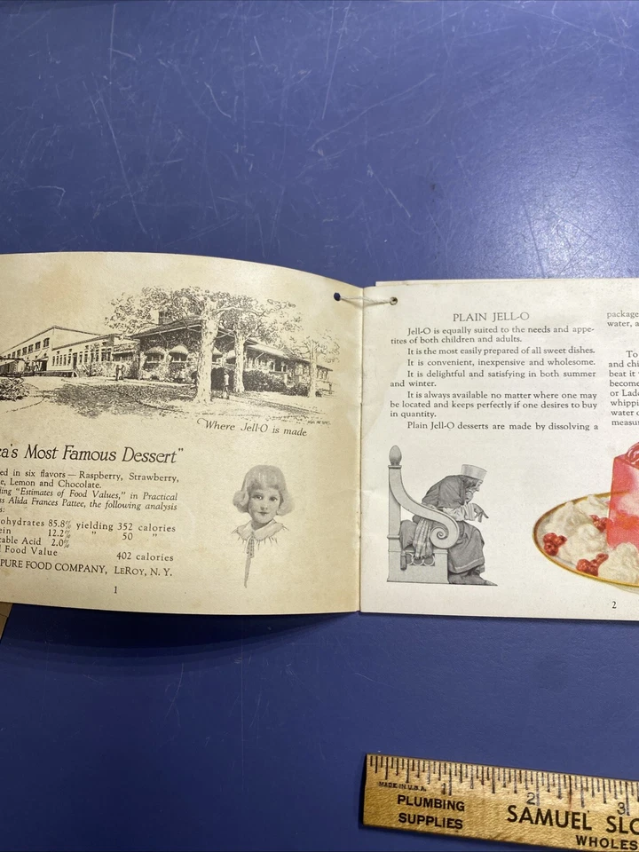 Antiguo folleto de recetas publicitarias de gelatina de 1924 Maxfield parrish gelatina + inserto Foto 4 de 4