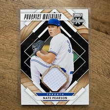 Nate Pearson 2020 Panini Elite Extra Prospect Materials Blue Jays 6th Pick RC