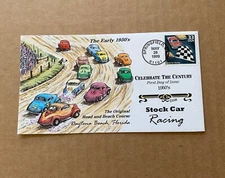 US Collins FDC Handpainted #3187n Stock Car Racing Celebrate the Century  1999