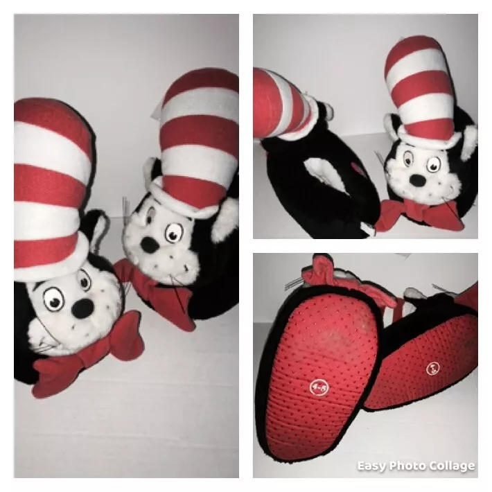 Cat in the hat slippers sales