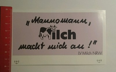Sticker/Decal: Mannomann milk turns me on LV Milch NRW (090916147)