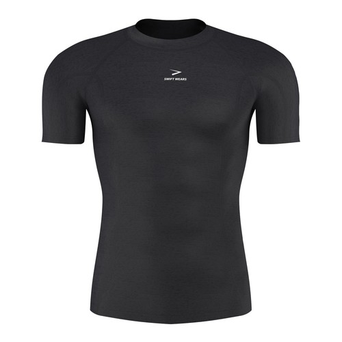 Mens Compression Shirt Armour Base Layer Top Short Sleeve Gym Sports Shirts - Picture 2 of 14