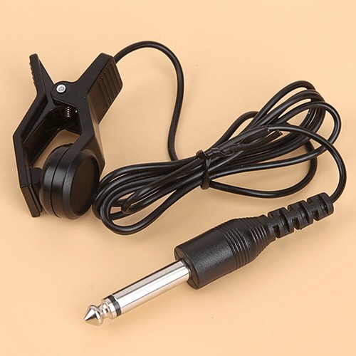 Vibrationsbasiertes Akustikgitarre Tonabnehmer Kabel und Clip für Violine Sax E - Bild 10 von 11