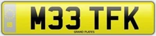 DIRTY NAUGHTY DOGGING NUMBER PLATE M33 TFK MEET AND FU@K REG HAHA FUNNY FILTHY