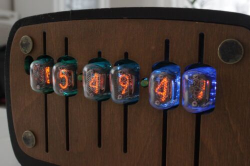Case Nixie tube clock with IN-17 tubes style Remote Motion Sensor Temperature - Picture 24 of 29