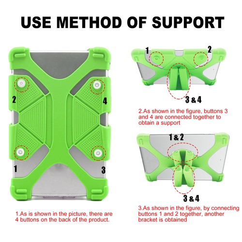 Tablet Cover Case Shockproof Silicone Shell For Lenovo Tab M7 M8 M10 E7 E8 E10 - Picture 27 of 50