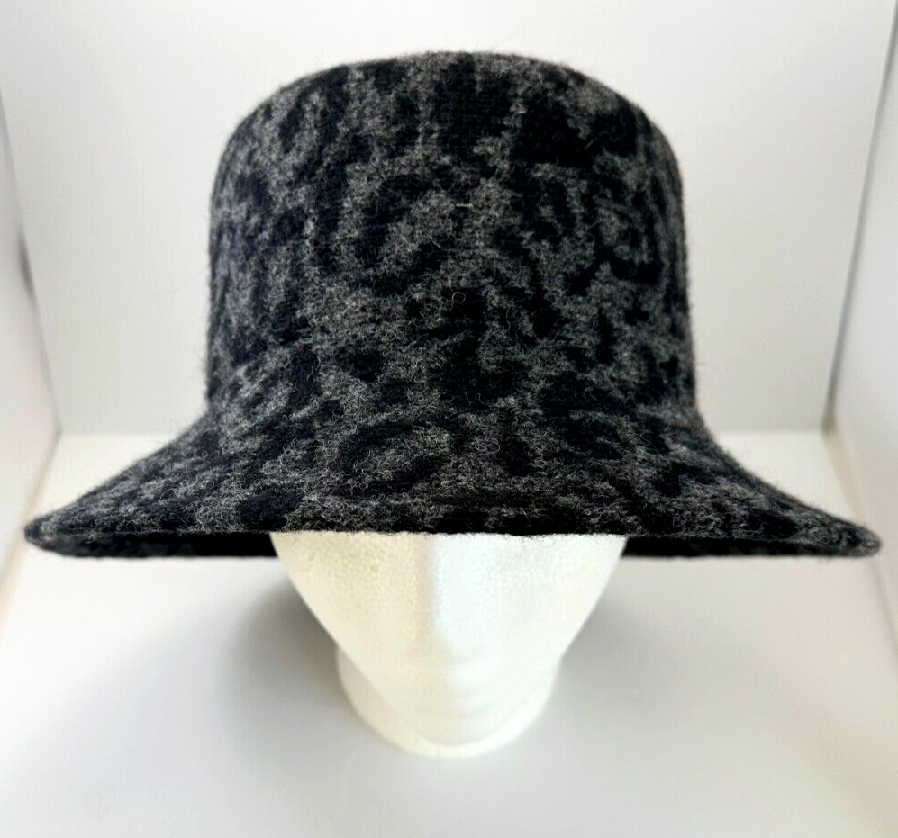 Anthropologie Finn Cozy Bucket Hat Leopard Print One Size  display picture 2