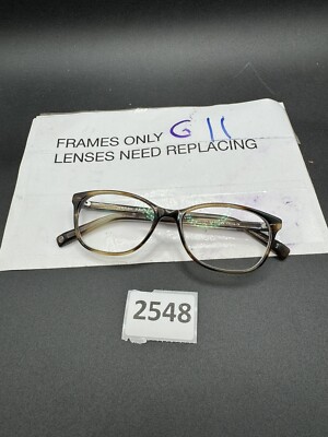 Warby Parker Daisy 234 Eyeglasses Frame Brown Marble Fade 54-17-142