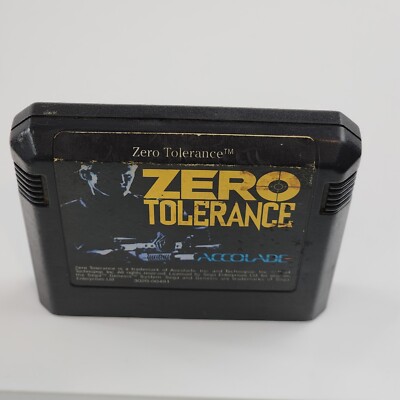 Zero Tolerance Sega Genesis Cartridge Only Authentic Tested