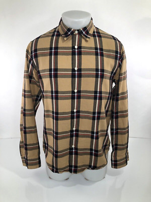 SANDRO PARIS - Mens M / L - Flannel Plaid Check Shirt - EXCELLENT