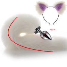 Sexy Fox Fur Butt Anal Tail Plug Plush Funny Romance Game Cosplay Toy Adult Lady