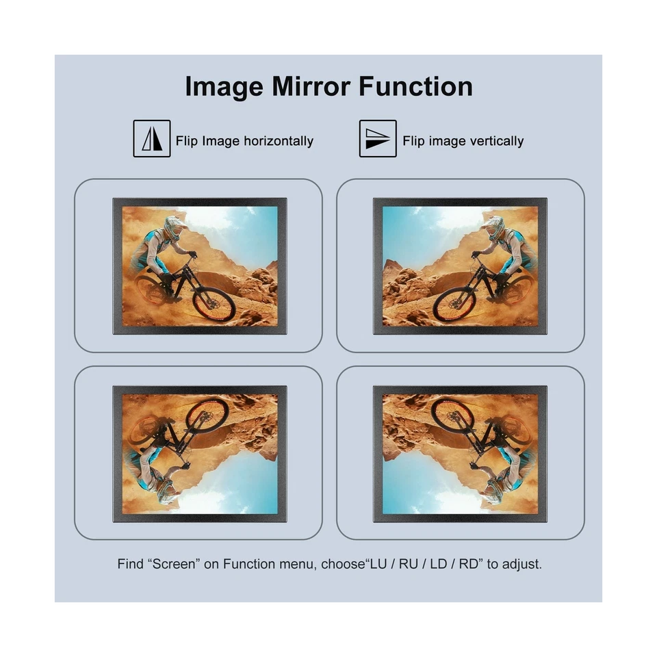 Eyoyo 8 inch Small Mini Monitor 1024x768 Resolution Car Rear View TFT LCD Scr... - Image 4 of 4