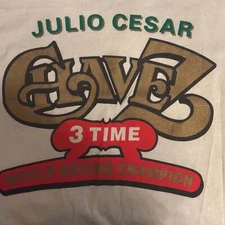 Vintage Julio Cesar Chavez Large 3 Time Champion