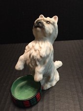 FRANKLIN MINT PUPPY DOG FIGURINE sculpture vintage West Highland White Terrier