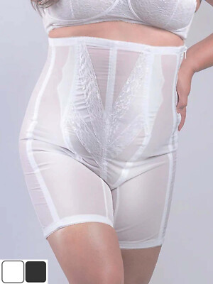 Plus Size 2X-15X High Waist Extra Firm Tummy Shaper Half Leg Womens Shapewear 