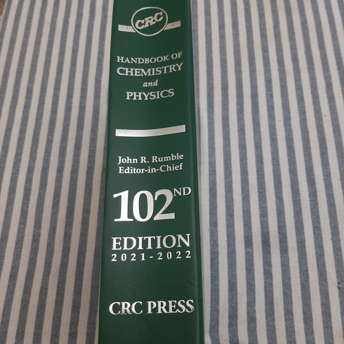 Crc Handbook of Chemistry and Physics Ser.: CRC Handbook of Chemistry ...