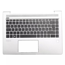 UK backlit PalmRest Keyboard For HP ProBook 440 445 445R G6 L44588-031 Silver