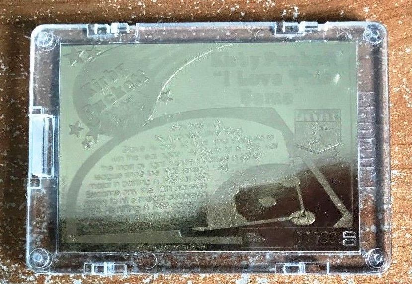 1993 KIRBY PUCKETT PROMINT 22KT GOLD CARD | eBay