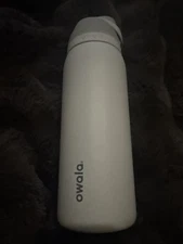 Owala Free Sip Water Bottle White 32oz New Has Design Logo On Side See Pic