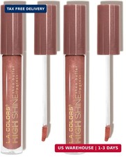 L.A. COLORS High Shine Shea Butter Lip Gloss,...