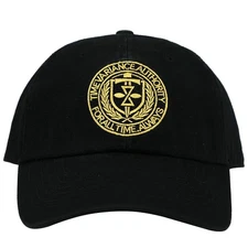 Loki Time Variance Authority Crest Embroidered Black Cotton Twill Hat