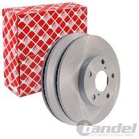 2X febi Bremsscheiben Ø275Mm Vorne Passend FÜR Toyota RAV