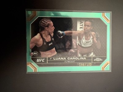 2024 Topps Chrome UFC Aqua Refractor #93 - Luana Carolina RC /199