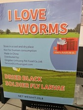 I LOVE WORMS Dried Black Soldier Fly Larvae 5 Lb , 100 Natural Non-Gmo, Treat