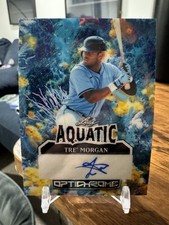 2025 LEAF OPTICHROME TRE MORGAN RC TOP PROSPECT AUTO #1/1 AQUATIC