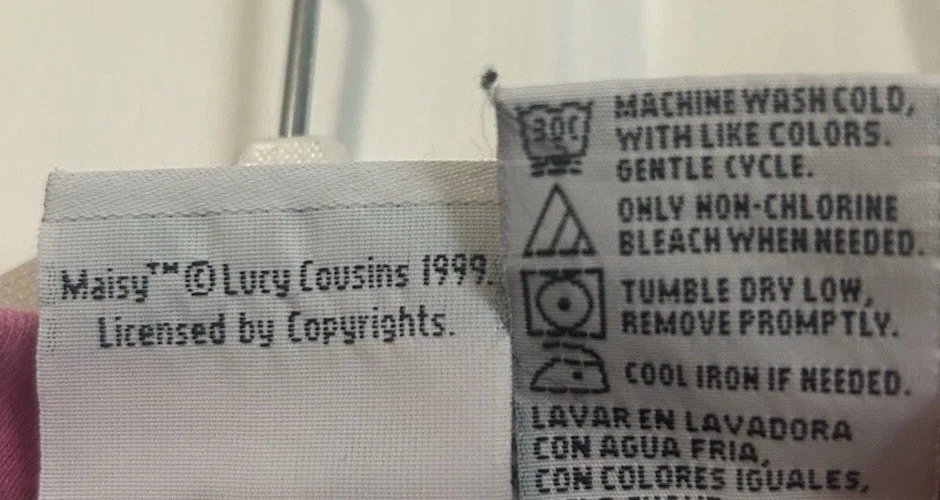 Vintage 90’s Rare Maisy Mouse Cartoon Ruffle Hem Sweatshirt Size 6 Embroidered - Image 4 of 4