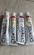 Golden Acrylic Heavy Body Paint, Mixed 2oz  Set Of 4 Lot  22