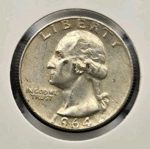 1964-D 90% Silver Washington Quarter US Mint Denver
