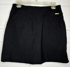 SWING CONTROL Black Nylon Blend Active Outdoor Golf Jupe Skort Size 6