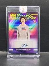 2024-25 Panini NBA Hoops Trentyn Flowers Auto Rookie Ink Clippers RC Sealed