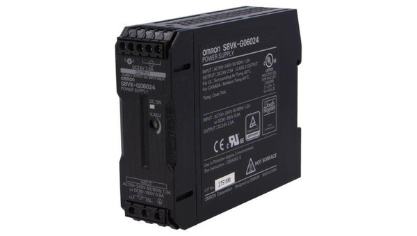5904006717465 S8VK-G06024 Zasilacz: Impulsowy Na Szynę DIN 60W 24VDC 2,5A 85÷264-image
