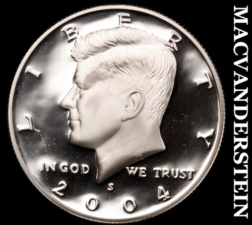 2004-S Silver Kennedy Half Dollar-Choice Gem Proof Lustrous No Reserve #i3989