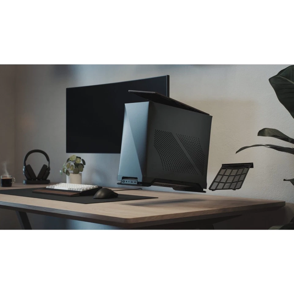 Fractal Design Era 2 Mini-ITX SFF Gaming PC Case - Charcoal Gray - Image 4 of 4