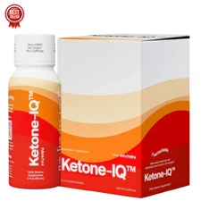 Ketone-IQ Exogenous Ketone Energy Shots - No Caffeine - 6 Pack | Mental Focus