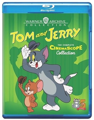 TOM & JERRY: COMPLETE CINEMASCOPE CARTOON COLL - Region free Blu Ray Sealed