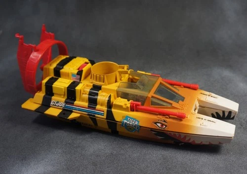 Gi Joe ARAH Tiger Force Vintage Boat Tiger Shark Incomplete Hasbro 1988
