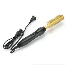 Hair Straightener Comb Electric Beard Straightening Heat Hot Press Anti-Scald